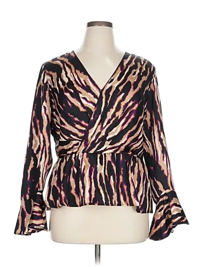 Pre-owned Sofia Jeans By Sofia Vergara Long Sleeve Blouse In Purple