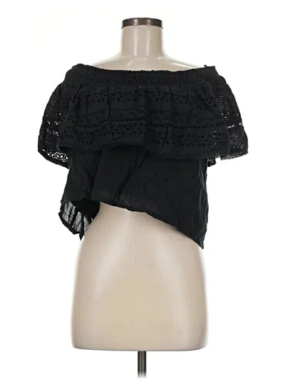 Pre-owned Sofia Jeans By Sofia Vergara Short Sleeve Blouse In Black