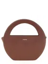 Sofia Black Mini Edda Calf Leather Shoulder Bag In Brown