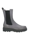 Sofia / Len Woman Ankle Boots Lead Size 11 Calfskin In Grey