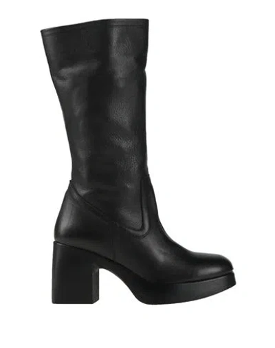 Sofia Mare Woman Boot Black Size 8 Leather