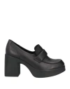 Sofia Mare Woman Loafers Black Size 7 Leather