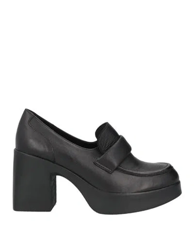 Sofia Mare Woman Loafers Black Size 7 Leather