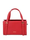 Sofia Mini Belmondo Buckle Detail Tote Bag In White