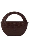 Sofia Mini Edda Embossed Tote Bag In Brown