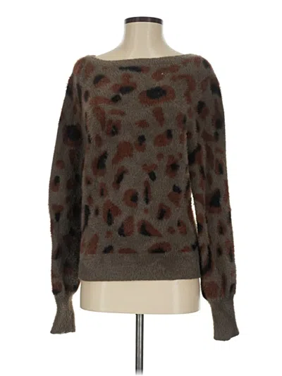Pre-owned Sofia Pullover Sweater In Brown