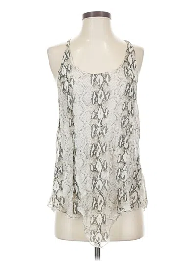 Pre-owned Sofia Sleeveless Blouse In Silver