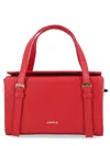 Sofia Structured Top Handle Satchel Bag In Red