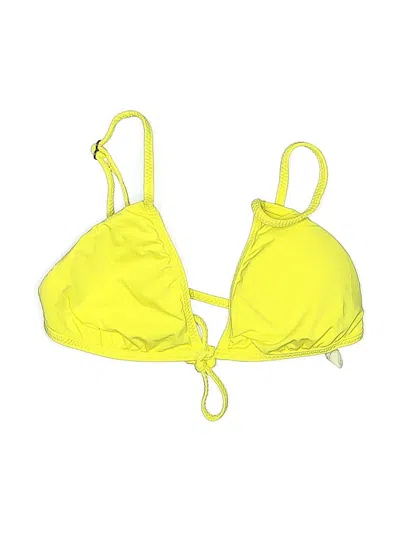 Pre-owned Sofia Swimsuit Top Yellow Swimwear