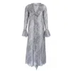Sofia Tsereteli Caftan With Print In Black/white
