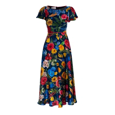 Sofia Tsereteli Women's Blossom Garden Gown In Red