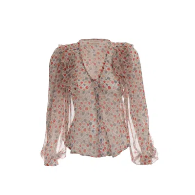 Sofia Tsereteli Women's Blouse Grace With Jabot In Multi