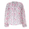 Sofia Tsereteli Blouse In Georgette Peony Print