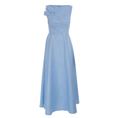 Sofia Tsereteli Women's Blue Classic Embellish Gown