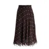 Sofia Tsereteli Women's Brown Chocolate Patterned Silk Skirt In Brown