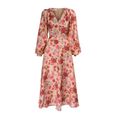 Sofia Tsereteli Women's Classic Romance Gown - Floral In Red