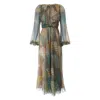 Sofia Tsereteli Floral Fantasy Silk Dress