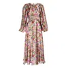 Sofia Tsereteli Women's Garden Treasure Silk Satin Dress