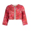 Sofia Tsereteli Women's Garnet Bolero Jacket - Red Floral In Red