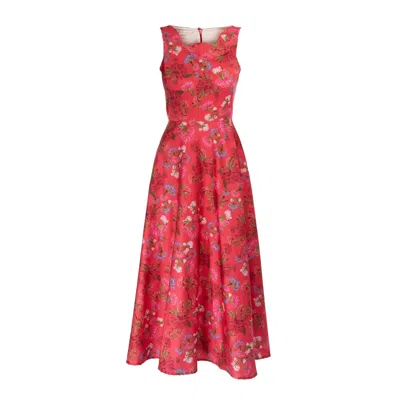 Sofia Tsereteli Women's Garnet Floral Gown - Floral In Red
