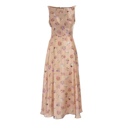 Sofia Tsereteli Women's Gold Royal Sunset Silk Gown In Gray