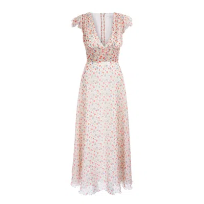 Sofia Tsereteli Grace Silk Dress In Pink