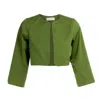Sofia Tsereteli Women's Green Bolero Jacket - Green In Green