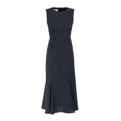 Sofia Tsereteli Virgin Wool Dress In Black