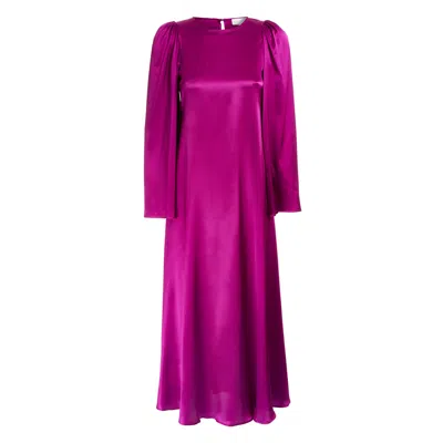 Sofia Tsereteli Flare Dress In Pink/purple