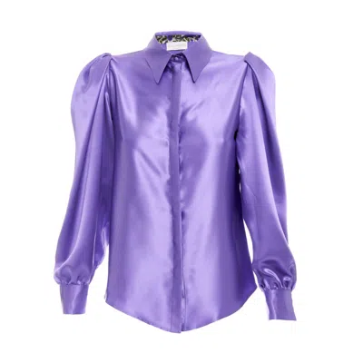 Sofia Tsereteli Women's Pink / Purple Purple Silk Blouse In Pink/purple