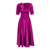 SOFIA TSERETELI WOMEN'S PINK / PURPLE SILK SATIN GOWN