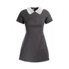 Sofia Tsereteli Women's Short Wool Dress - Grey In Grey
