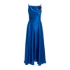 Sofia Tsereteli Women's The Rarefied Silk Gown With Scarf - Blue In Blue