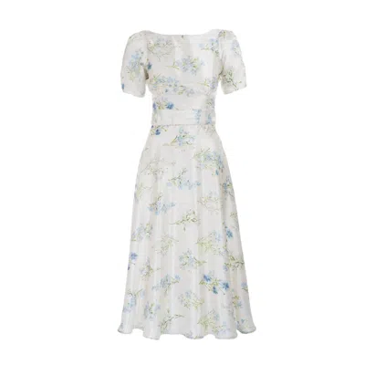 Sofia Tsereteli Women's White Glimmer Gown