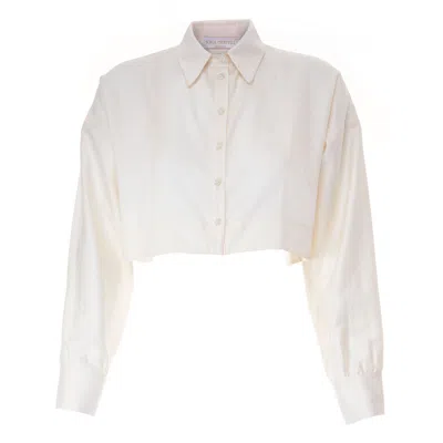 Sofia Tsereteli Short Cotton Shirt In White