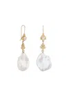 Sofia Zakia 14k Yellow Gold Boon Pearl Diamond Earrings In Gold