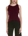 Sofiacashmere 1 Wool & Cashmere-blend Tank In Red