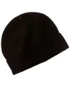 Sofiacashmere 8 Ply Jersey Cashmere Hat In Black