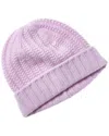 Sofiacashmere Chunky Textured Cashmere Hat In Purple