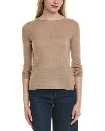 SOFIACASHMERE SOFIACASHMERE CREWNECK WOOL & CASHMERE-BLEND SWEATER