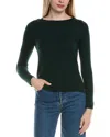 Sofiacashmere Crewneck Wool & Cashmere-blend Sweater In Gray