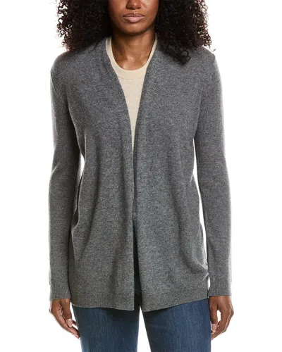 Sofiacashmere Drape Wool & Cashmere-blend Cardigan In Gray