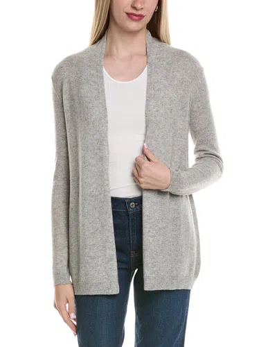 Sofiacashmere Drape Wool & Cashmere-blend Cardigan In Gray
