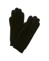 Sofiacashmere Tf Dnu  Honeycomb Cashmere Gloves In Black