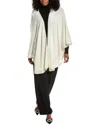 Sofiacashmere Knit Wool & Cashmere-blend Cape In White