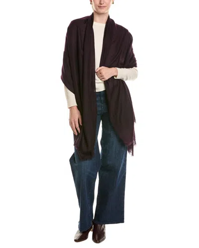 Sofiacashmere Lightweight Cashmere Wrap In Purple