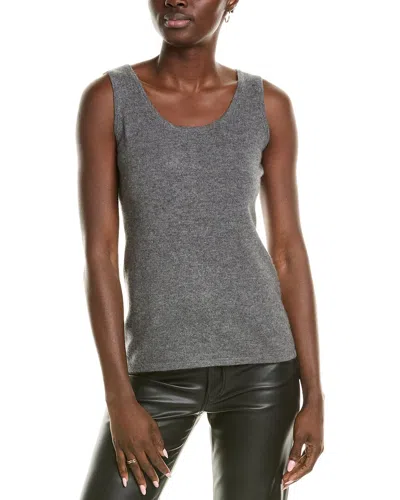 Sofiacashmere Luxe Cashmere Tank In Grey