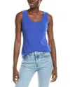 Sofiacashmere Luxe Cashmere Tank In Blue