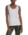 Sofiacashmere Luxe Cashmere Tank In Gray