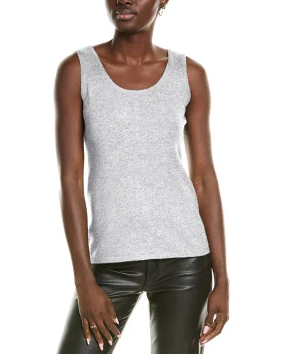 Sofiacashmere Luxe Cashmere Tank In Gray